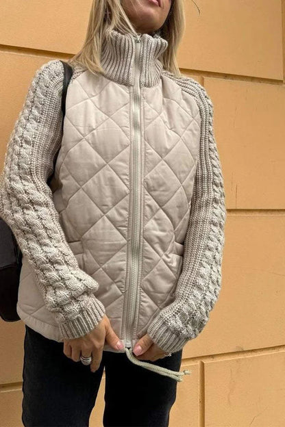 Casual Knitted Zipper Jacket